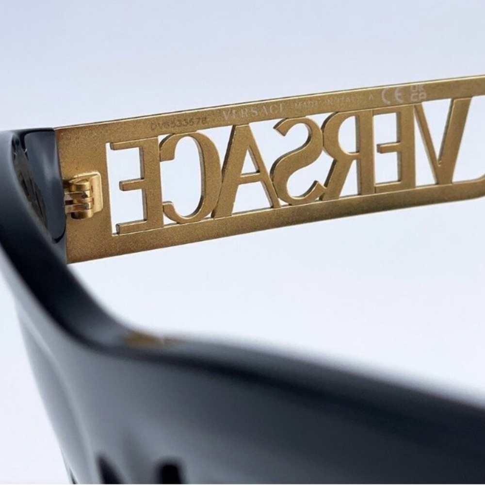 Versace Black and Gold Sunglasses - Picture 2 of 6